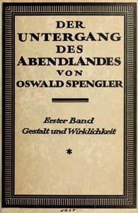 Der Untergang des Abendlandes, Erster Band