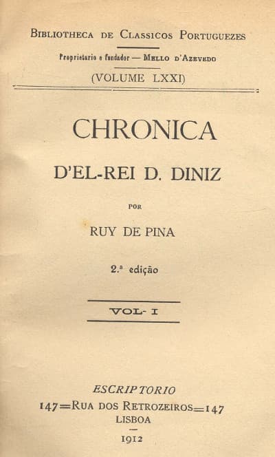 Chronica D'el Rei D. Diniz (Vol. I)