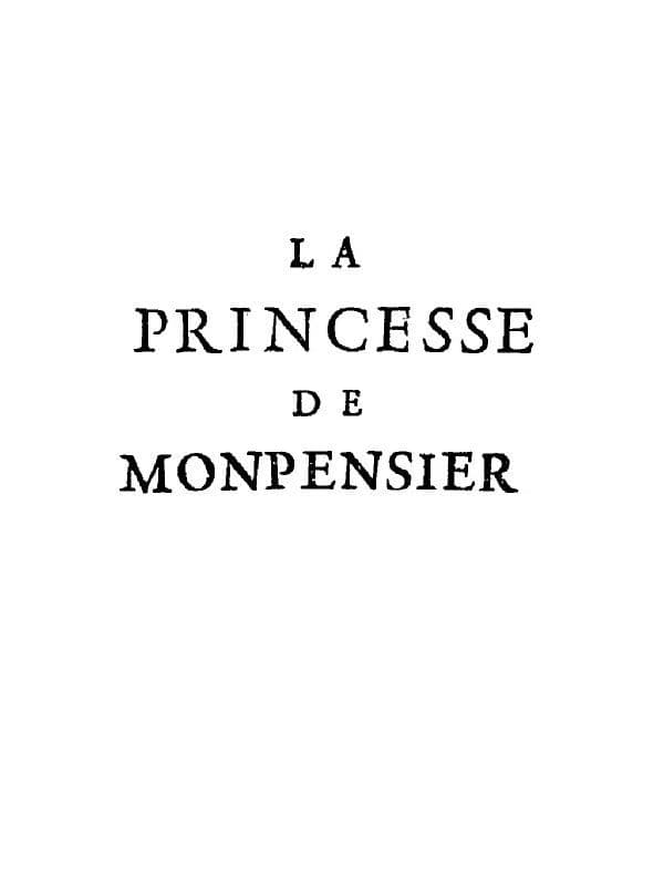 La Princesse De Monpensier