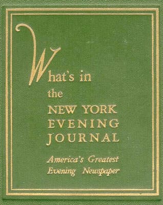 What's in the New York Evening Journal: America's Greatest Evening Newspaper