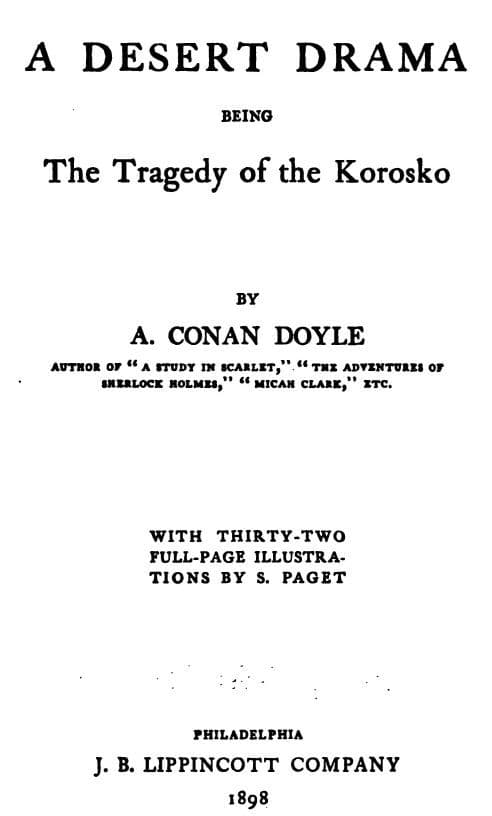 A Desert Drama: Being the Tragedy of the "korosko
