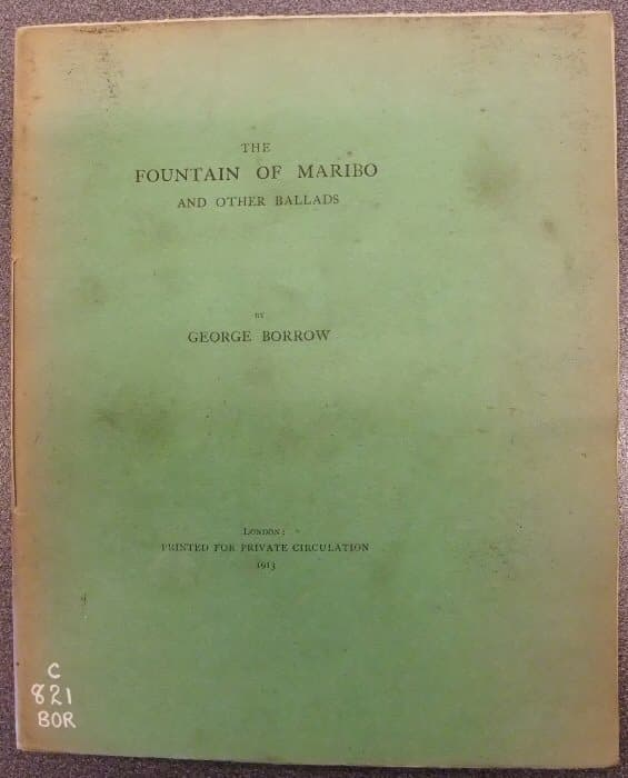 The Fountain of Maribo, and Other Ballads