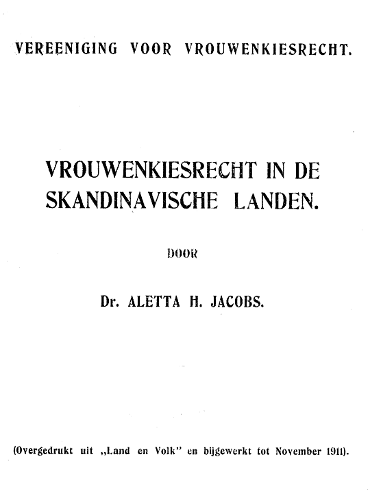 Vrouwenkiesrecht in De Skandinavische Landen