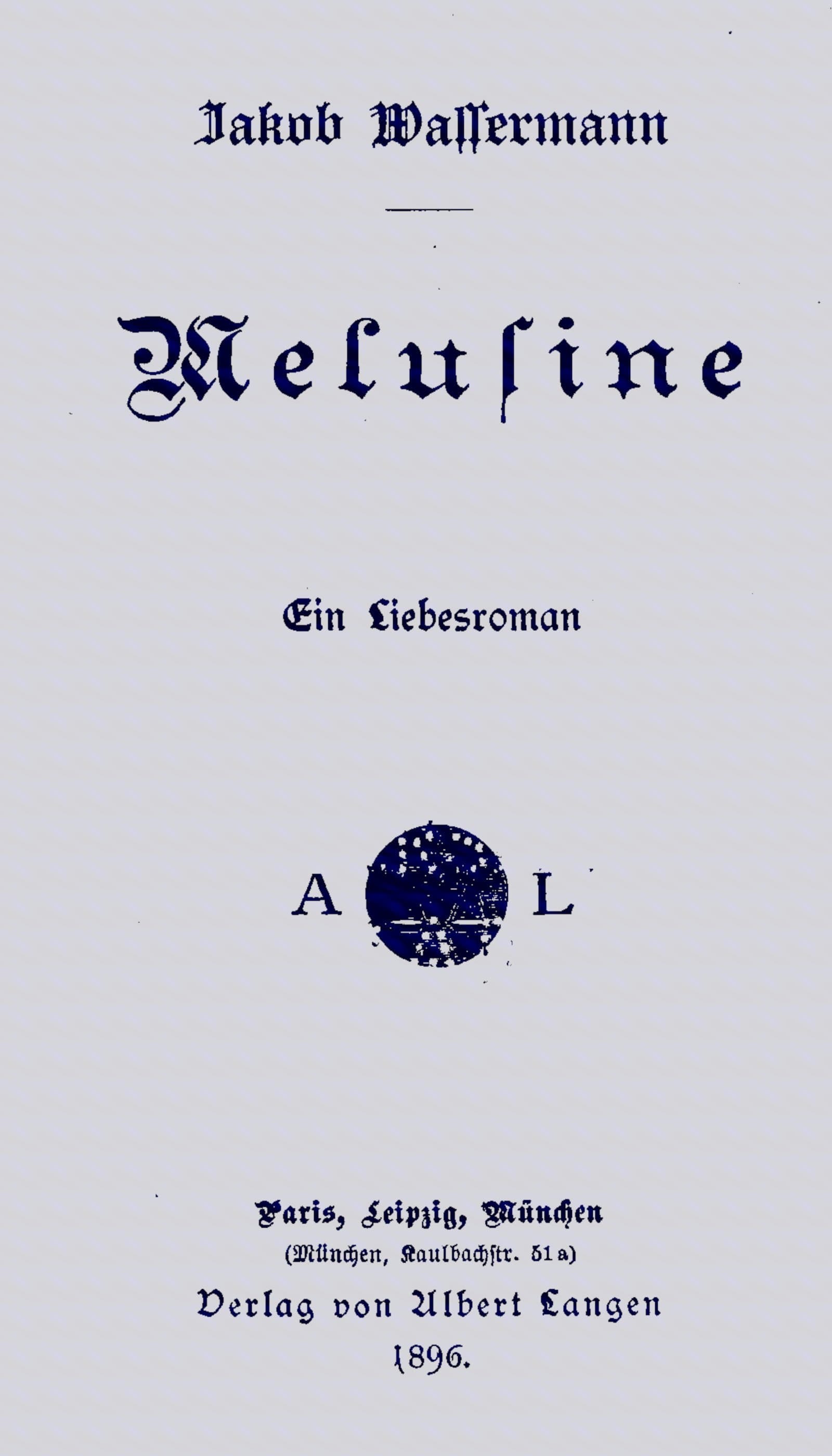 Melusine: Ein Liebesroman