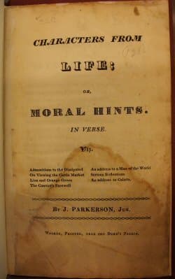 Characters from Life; Or, Moral Hints. in Verse