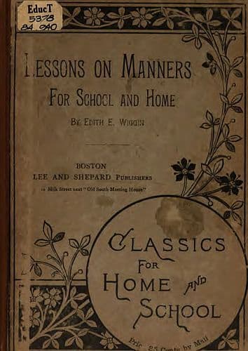 Lessons on Manners for School and Home Use