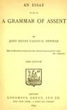 An Essay in Aid of a Grammar of Assent
