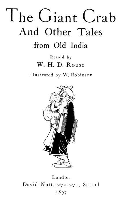 The Giant Crab, and Other Tales from Old India