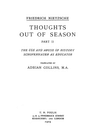 Thoughts Out of Season, Part II
