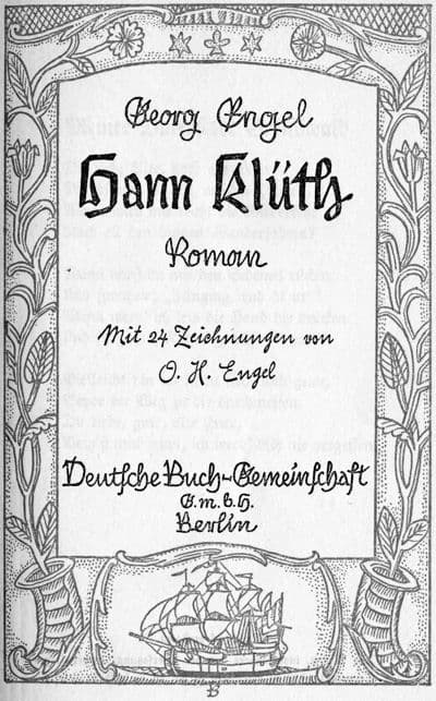 Hann Klüth: Roman