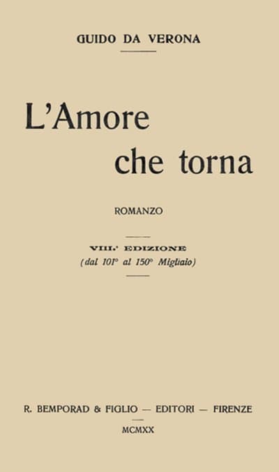 L'amore Che Torna: Romanzo