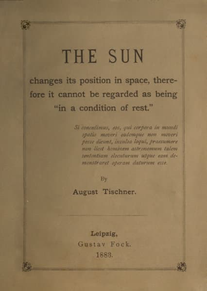 The Sun Changes Its Position in Spacetherefore It Cannot Be Regarded as Being "In a Condition of Rest