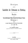 Einiges Aus Der Geschichte Der Astronomie Im Alterthumrede Zur Feier Des Geburtstags Sr. Maj. Des Deutschen Kaisers Königs Von Preussen Wilhelm I. Gehalten an Der Christian-Albrechts