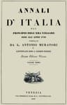 Annali D'italia, Vol. 1dal Principio Dell'era Volgare Sino All'anno 1750