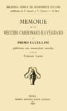 Memorie Di UN Vecchio Carbonaro Ravegnano