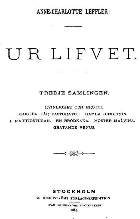 Kvinnlighet Och Erotik I.