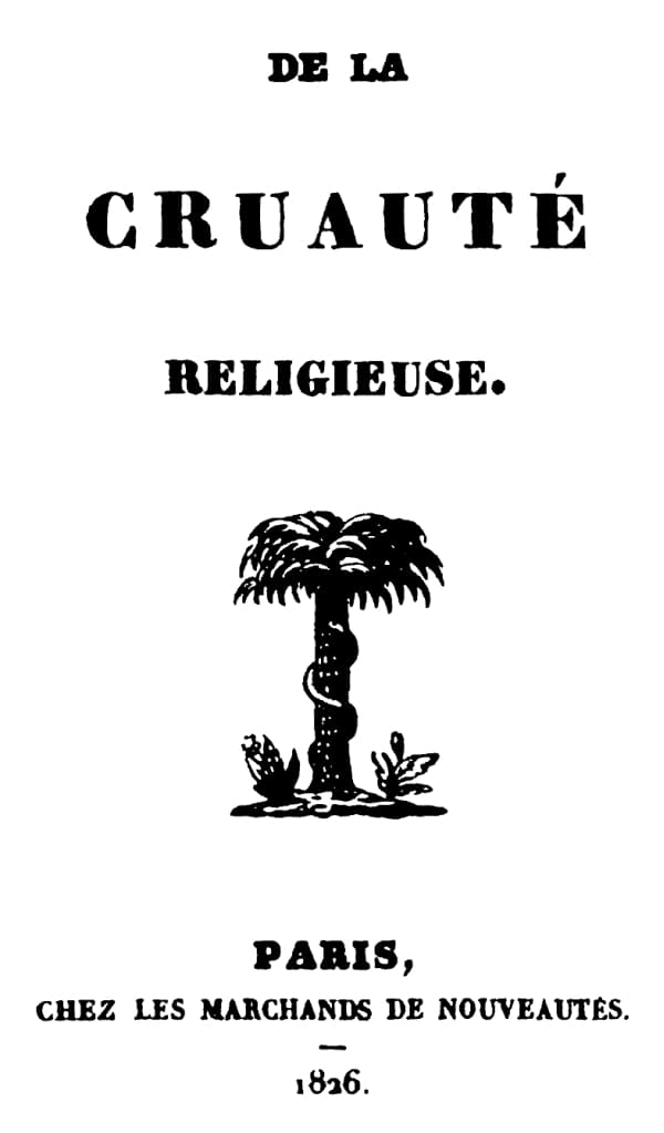 De La Cruauté Religieuse