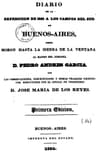 Diario De La Expedicion De 1822 a Los Campos Del Sud De Buenos Airesdesde Moron Hasta La Sierra De La Ventana