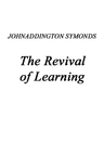 Renaissance in Italy, Volume 2 (of 7)the Revival of Learning