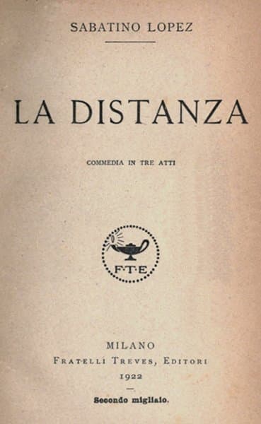 La Distanza: Commedia in Tre Atti