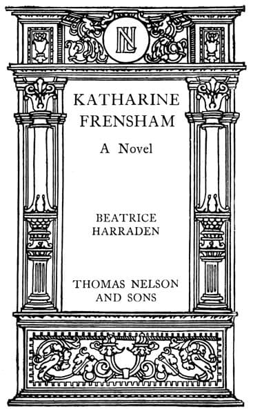 Katharine Frensham: A Novel