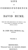 Life and Correspondence of David Hume, Volume 2