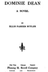 Dominie Dean: A Novel