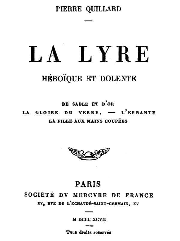 La Lyre Héroïque Et Dolente