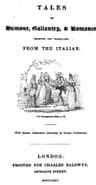 Tales of Humour, Gallantry & Romance, Selected and Translated from the Italian