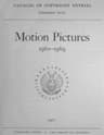 Motion Pictures, 1960-1969: Catalog of Copyright Entries