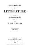 Cours Familier De Littérature - Volume 02