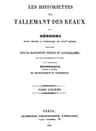 Les Historiettes De Tallemant Des Réaux, Tome Sixièmemémoires Pour Servir À L'histoire Du Xviie Siècle