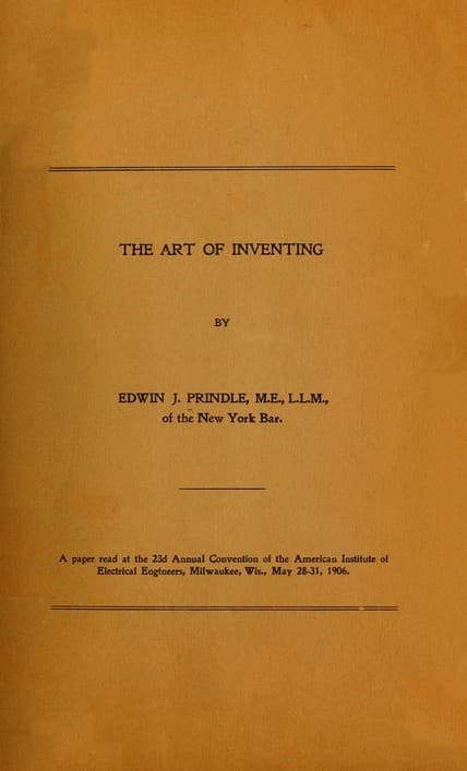 The Art of Inventing