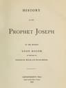 History of the Prophet Joseph, by His Mother