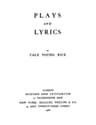 Plays and Lyrics