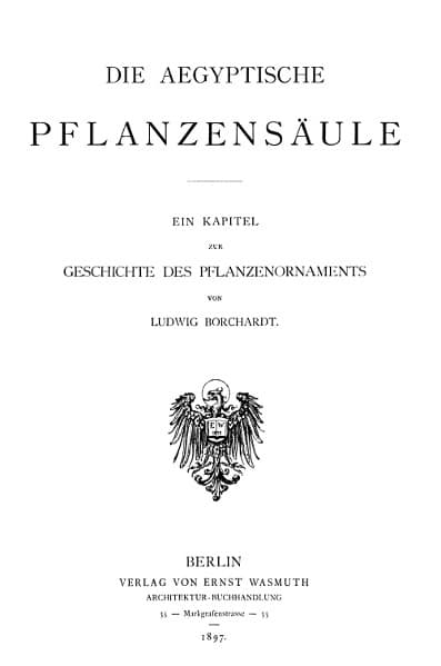 Die Ägyptische Pflanzensäule