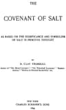 The Covenant of Saltas Based on the Significance and Symbolism of Salt in Primitive Thought