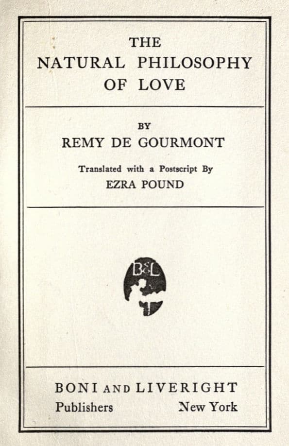 The Natural Philosophy of Love