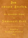 Zum Ewigen Frieden: Ein Philosophischer Entwurf