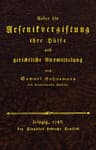 Ueber Die Arsenikvergiftung Ihre Hülfe Und Gerichtliche Ausmittelung