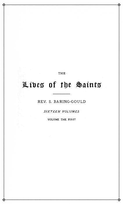 The Lives of the Saints, Volume 01 (of 16): January