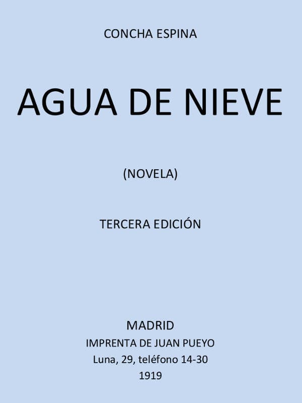 Agua De Nieve (novela)