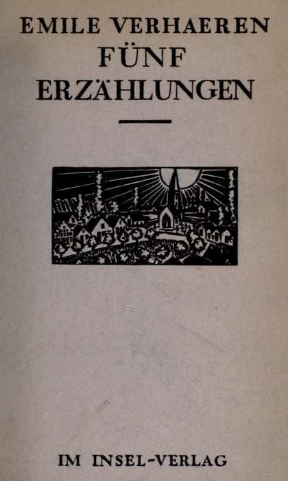 Fünf Erzählungenmit 28 Holzschnitten Von Frans Masereel