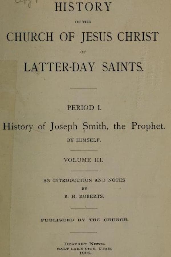 History of the Church of Jesus Christ of Latter-Day Saints, Volume 3