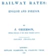 Railway Rates: English and Foreign