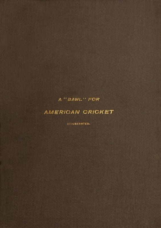A "Bawl" for American Cricket
