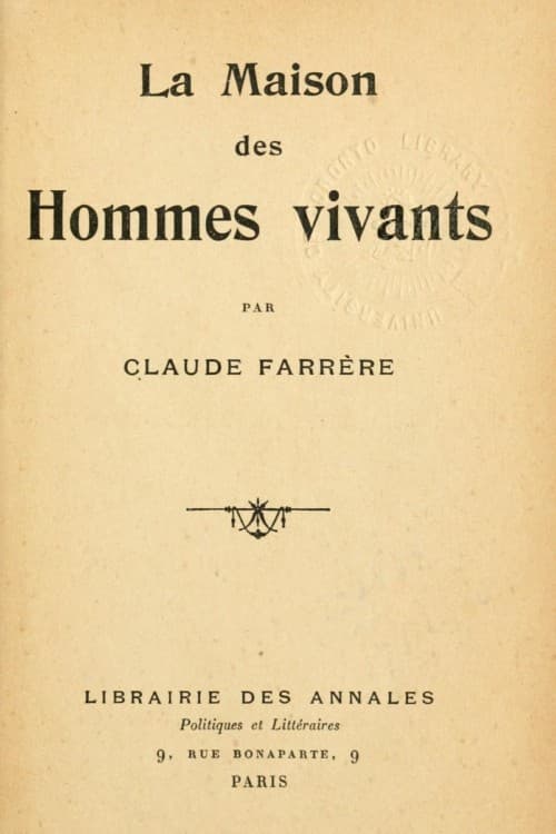 La Maison Des Hommes Vivants