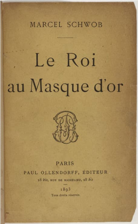 Le Roi Au Masque D'or