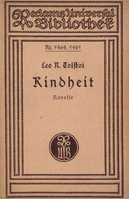 Kindheit: Autobiographische Novelle