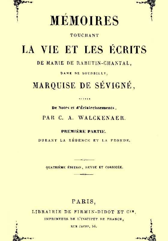 Mémoires Touchant La Vie Et Les Écrits De Marie De Rabutin-Chantal, (1/6)